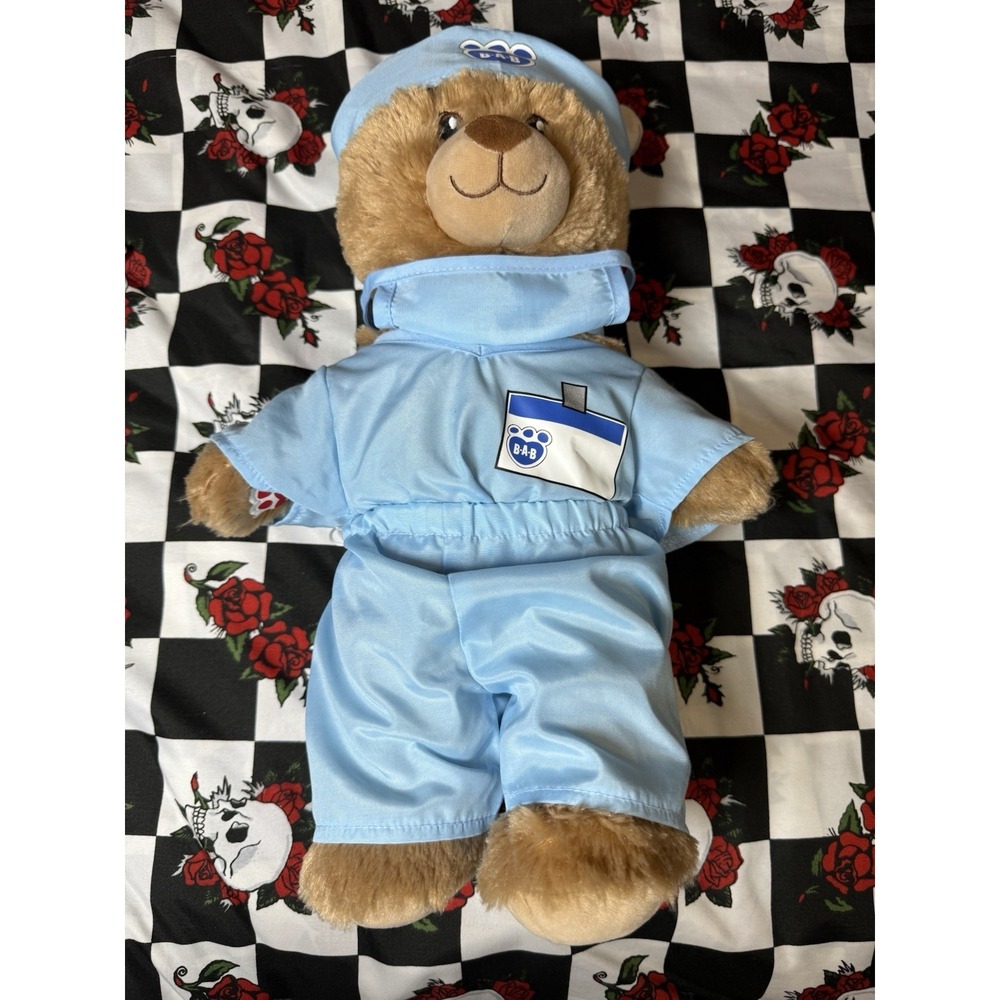 Build-A-Bear Hugs Teddy Bear Plush Nurse Scrubs Outfit 16"‎